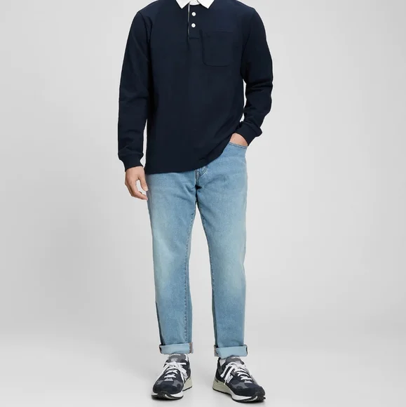 GAP Straight Taper GapFlex Jeans with Washwell-29W 30L